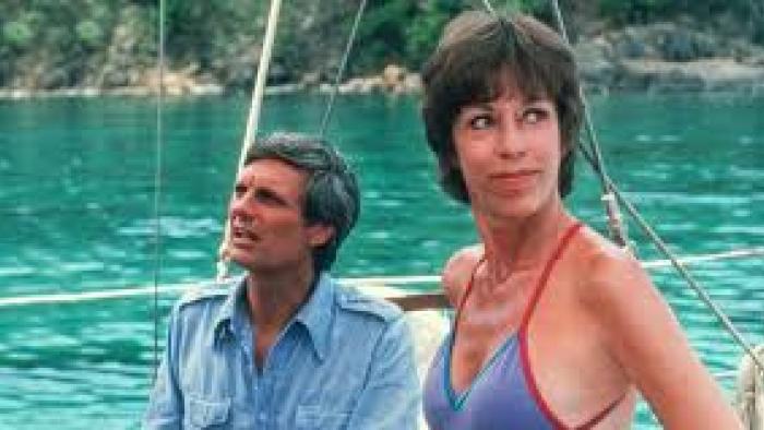 The Four Seasons: Alan Alda and Carol Burnett on boat