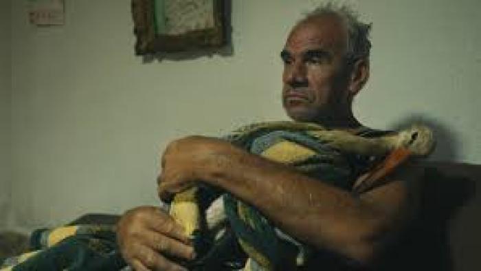 The Tale of Silyan Movie: Nikola Conev holds stork inside