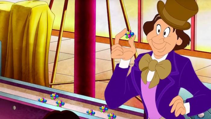 Tom and Jerry: Willy Wonka & the Chocolate Factory Movie: Willy Wonka holds an Everlasting Gobstopper