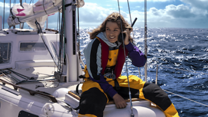 True Spirit: The girl and her boat.