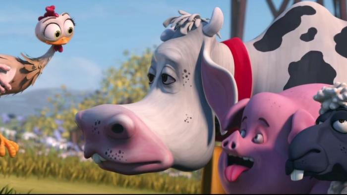 Turu, The Wacky Hen: Turu with her farmyard friends