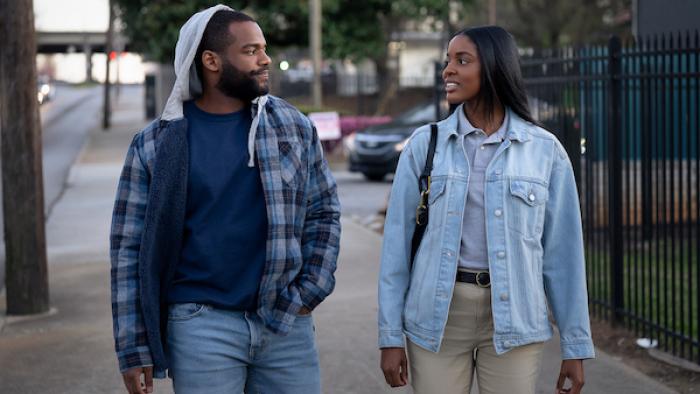 Tyler Perry’s Doing Life: Jay Reeves and Naomi Baker on the street.