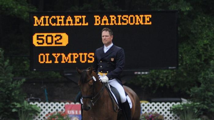 Untold: The Shooting at Hawthorne Hill movie: dressage pic of Michael Barisone on horseback