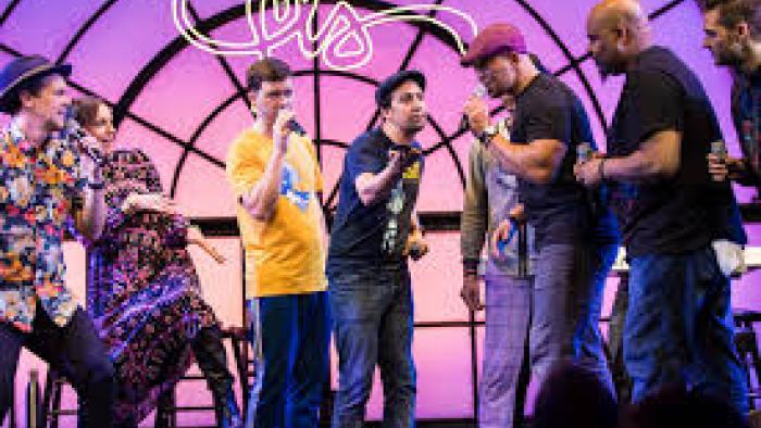 We Are Freestyle Love Supreme Movie: Rapping on stage