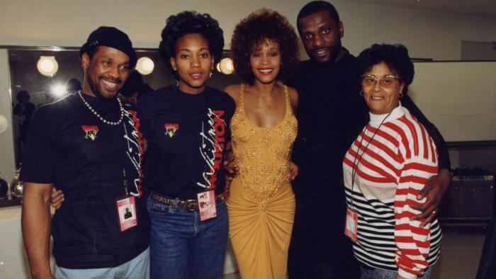 Whitney Movie: Michael Houston, Robyn Crawford, Whitney Houston, Gary Houston, Aunt Bae