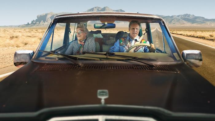 Will & Harper: Harper Steele and Will Ferrell in a car.