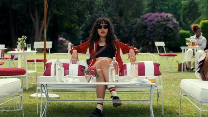 Your Fault: London: Asha Banks watches a tennis match.