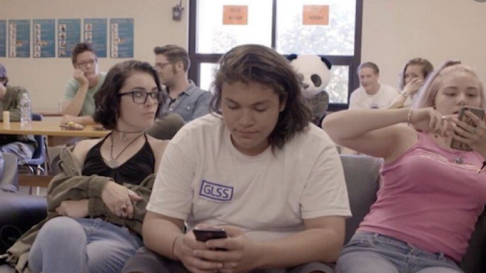 16 and Recovering TV Show: Morning group meeting with students