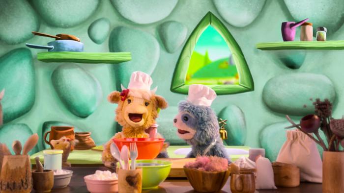 Yak and Sloth cooking together. 