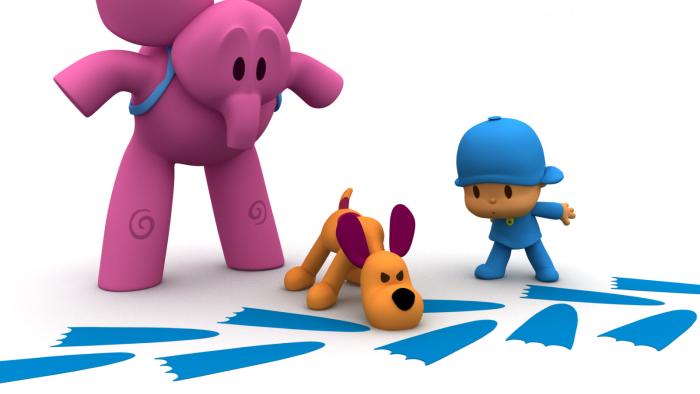 Pocoyo finds clues.