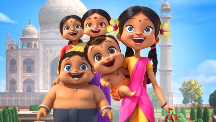 Mighty Little Bheem TV Show: Little Bheem and family