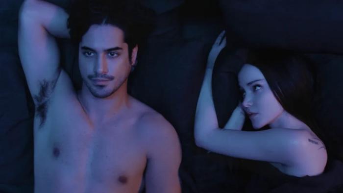 56 Days TV show screenshot 3: Oliver and Ciara awake in bed