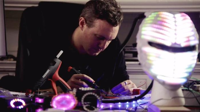 America's Greatest Makers: A man works on electrical equipment