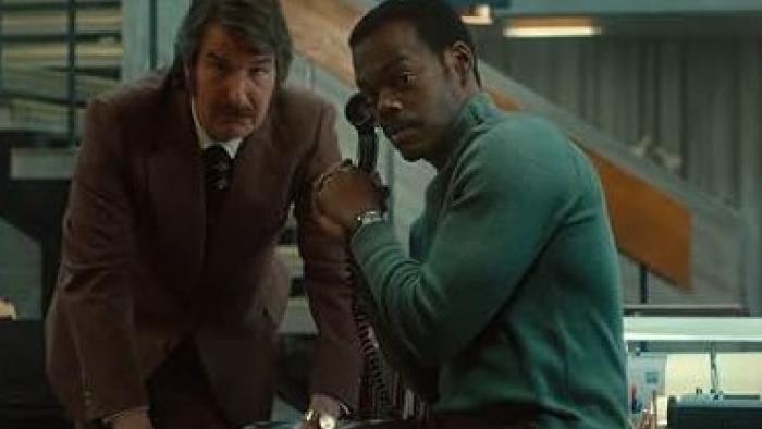 American Hostage TV show screenshot 2: Jerry and Ben listen in on an interview