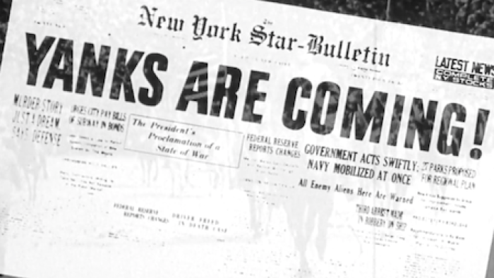War is declared. 