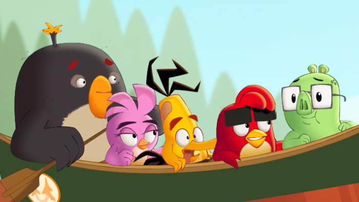 Angry Birds Summer Madness TV Show: the birds go canoeing