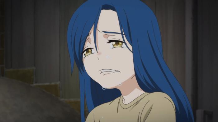 Ascendance of a Bookworm TV show screenshot 2: Myne cries as she sits in bed while sick.