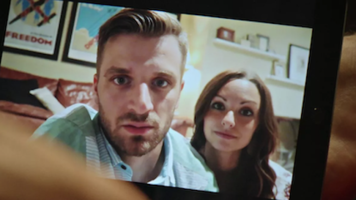Ashley Madison: Sex, Lies, and Scandal TV show screenshot 2: Sam and Nia Radar on their vlog. 