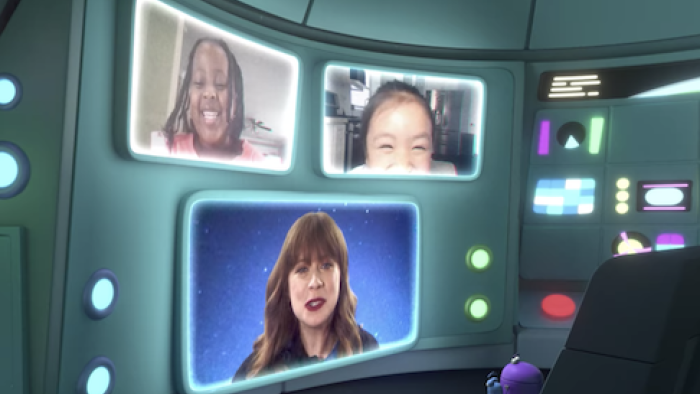 A Storybots Space Adventure TV Show: Kids ask questions. 