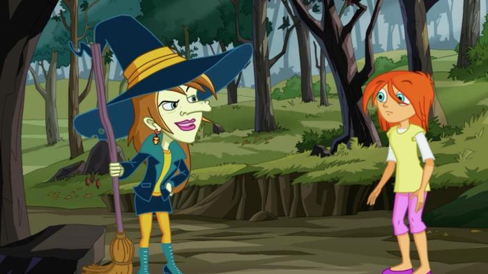 Bat Pat Series: Meeting a witch who struggles with flying. 