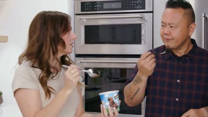 Ben & Jerry's Clash of the Cones TV Show: Two judges critique a pint