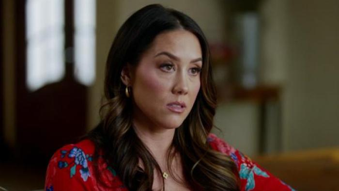 Betrayal: The Perfect Husband TV Show Screenshot 2: Andrea Gunning during an interview.