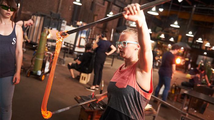 Blown Away TV Show: Glass work in action
