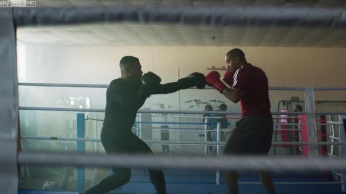 Bulletproof TV Series: Partners Pike (Ashley Walters) and Bishop (Noel Clarke) in the ring