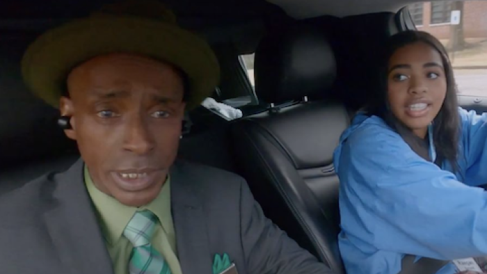 Buried By the Bernards TV Show: Raegan Bernard drives Kevin Miller in the hearse 