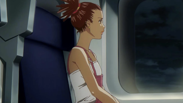 Carole & Tuesday TV Series:Carole looks out the window. 