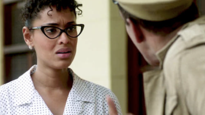 Celia TV show: Jeirmarie Osorio plays young Celia being yelled at by father.