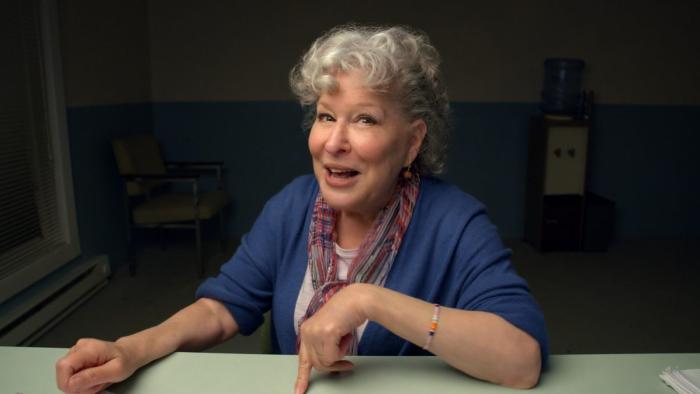 Coastal Elites TV Show: Miriam (Bette Midler) gets interrogated