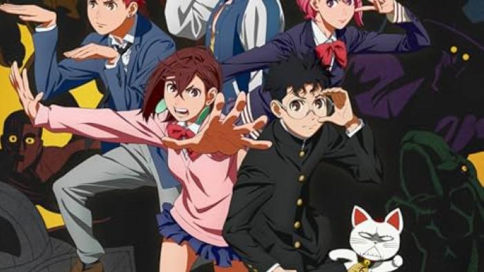 Dan Da Dan TV Show Screenshot: Japanese teens pose, looking surprised