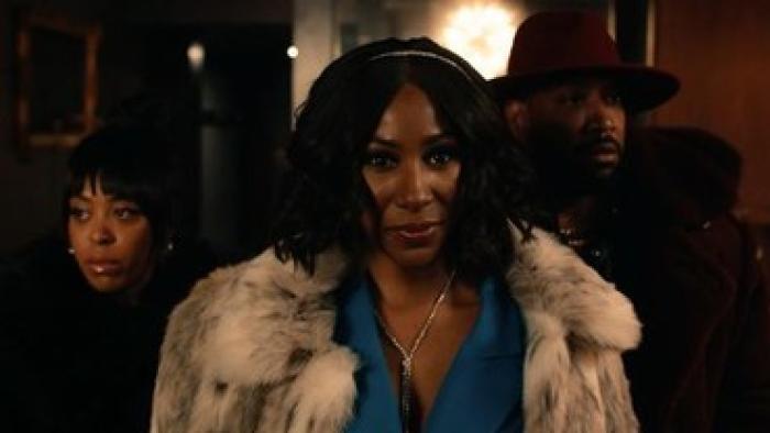 Diarra from Detroit TV Show Screenshot 2: (left-right) Dominique Perry, Diarra Kilpatrick, Bryan Terrell Clark walk outside.