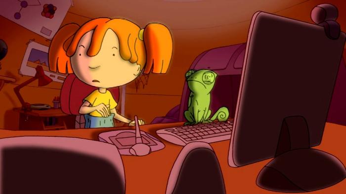 Edebits TV Show: Bet at her computer