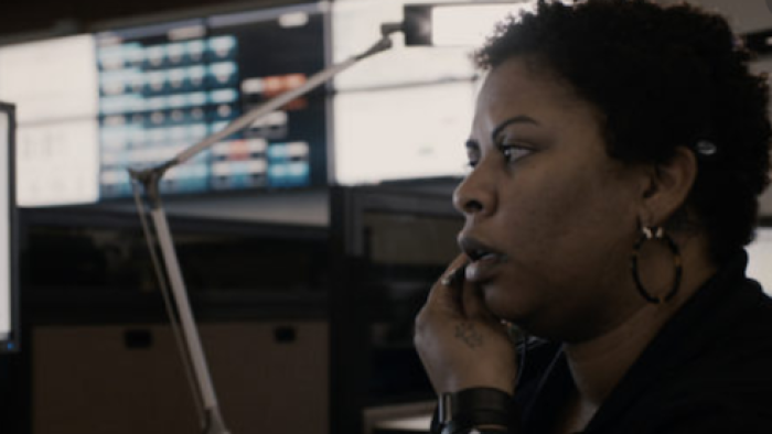 Emergency Call TV Show: Taking a call. 