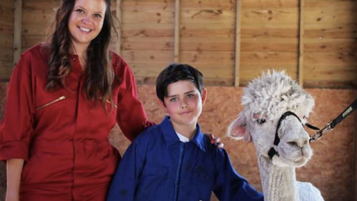 Ferne and Rory’s Vet Tales Series: Learning about a boy's alpaca. 