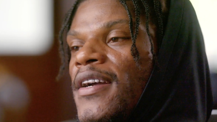 Field Generals TV show screenshot 3: close up of Lamar Jackson