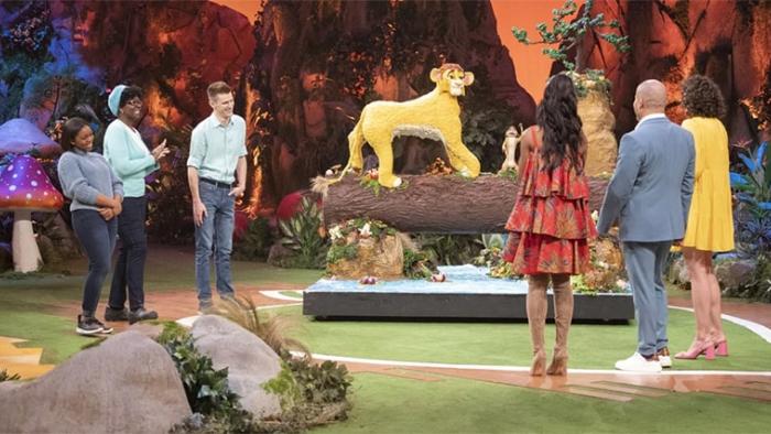 Foodtastic TV Show: judges evaluate a 'Lion King' foodscape