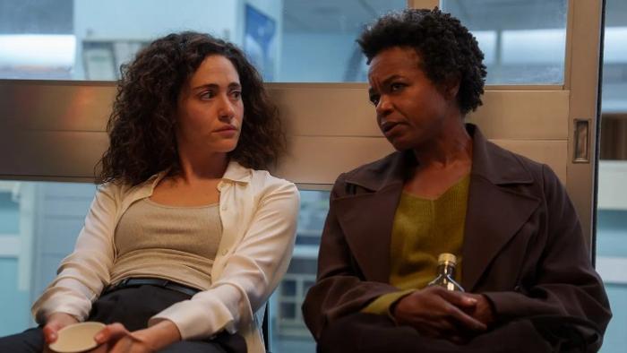 Furious: Alice and Nora chat in a hospital room