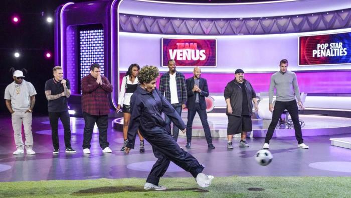 Game On TV Show: Kicking a soccer ball