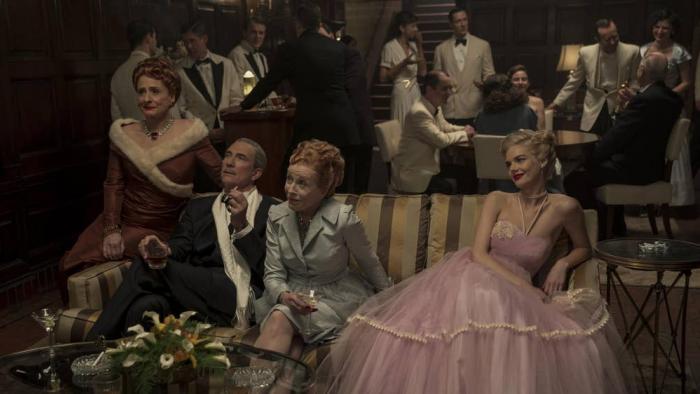 Hollywood TV Show: Avis Amberg (Patti Lupone), Ernie West (Dylan McDermott), Ellen Kincaid (Holland Taylor), and Claire Wood (Samara Weaving).