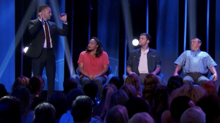 Hypnotize Me TV Show: Keith Barry begins to put participants in a hypnotic state. 