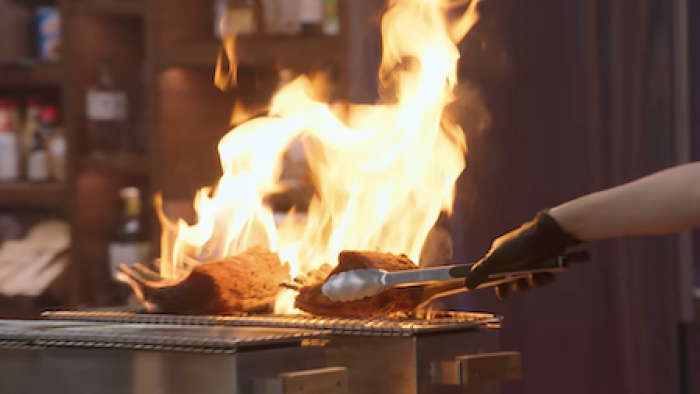Iron Chef: Quest for an Iron Legend TV Show: Firing up the food!