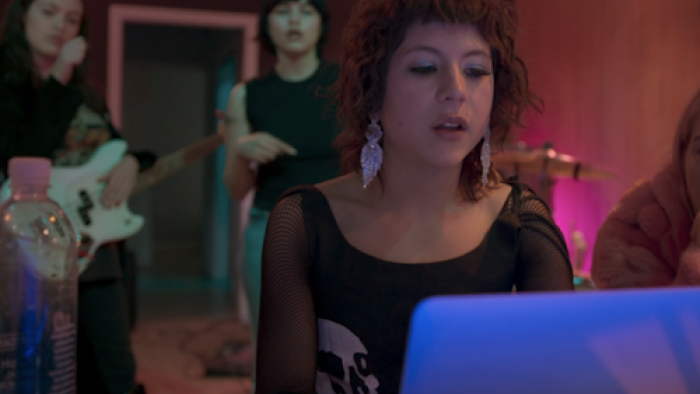 I’m With The Band: Nasty Cherry TV Series: Working on music. 
