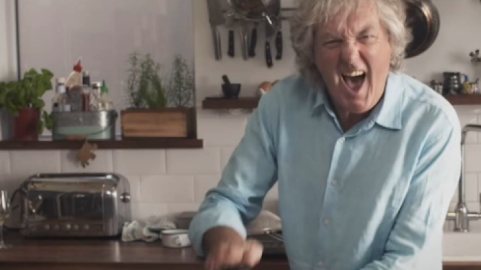 James May: Oh Cook TV Show: May wrestles with a container