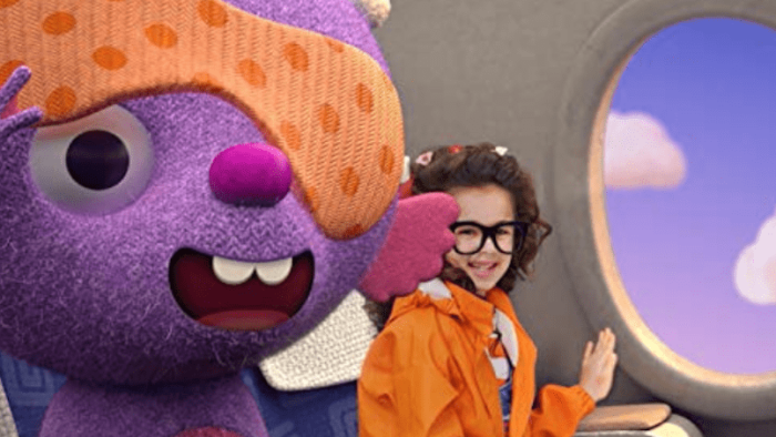 Jessy & Nessy TV Show: Nessy and Jessy on an airplane