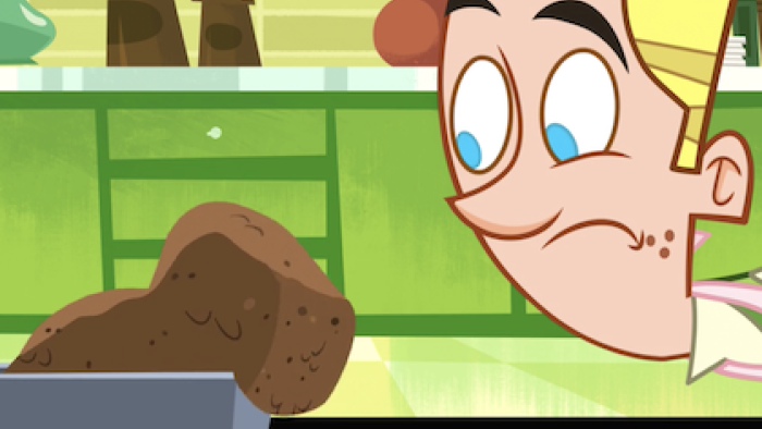 Johnny Test TV Show: Dad's meatloaf. 