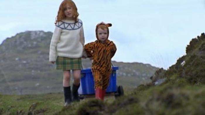 Katie Morag TV Series: Walking with Liam. 