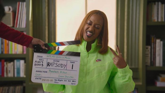 Ladies First TV show screenshot 2: Rapsody prepares for an interview